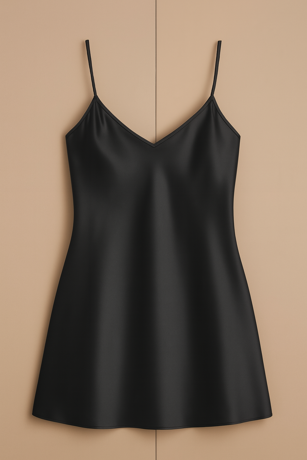 Satin Slip Dress – Sleeveless Camisole with Adjustable Thin Straps