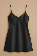 Satin Slip Dress – Sleeveless Camisole with Adjustable Thin Straps