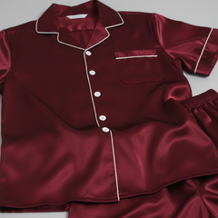 Couple Night Dress / Night Suit / Silk Sleepwear Set – 4-Piece Camisole & Shirt with Shorts